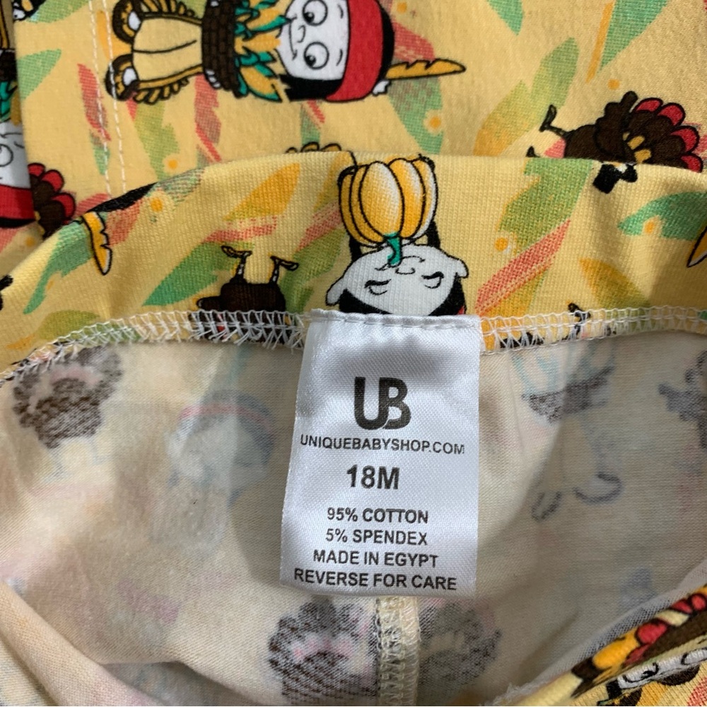 Unique baby shop New cute Thanksgiving outfit Size 18 months - Picture 5 of 7